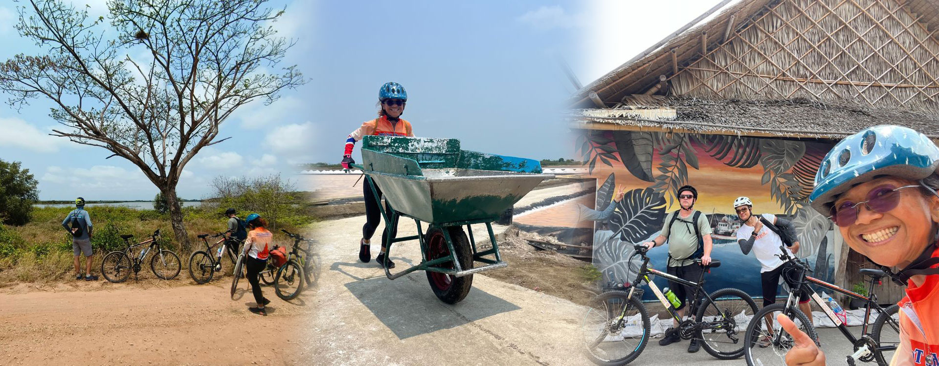 Full day City to Shore bike tour from Bangkok to coastal scenery