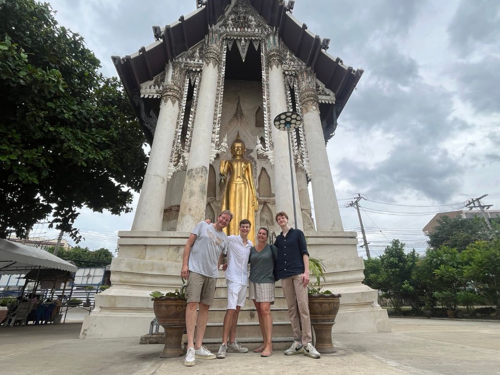 Ancient abandoned Buddhist temple from mid-1700s visited on cycling tour